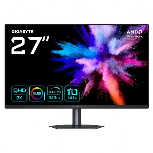 Monitor Gigabyte GO27Q24 QD-OLED, 27", QHD, 240Hz, USB-C, HDR10