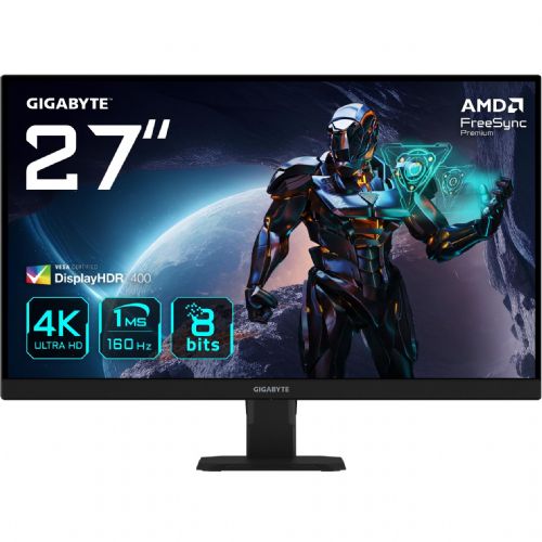 Monitor Gigabyte GS27U 27" 4K UHD, SS-IPS, 160 Hz, HDR, črn