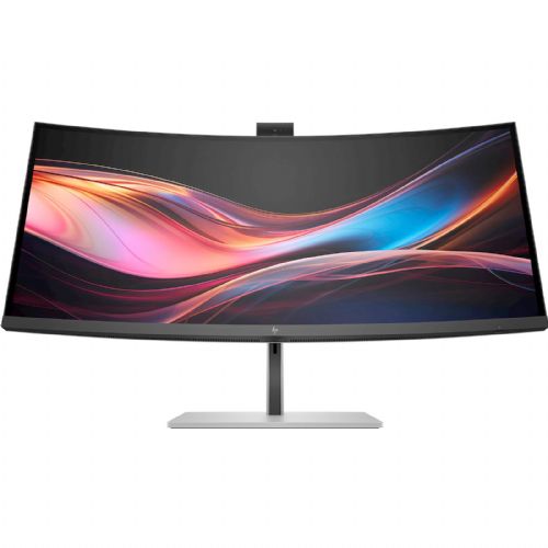 Monitor HP Series 7 Pro 734pm, 86,36 cm (34"), 3840 x 2160 (4K), IPS, 400 cd/m2, 5 ms, 120 Hz, USB-C (100 W), HDMI, DP, kamera 5 MP, IR (8K157UT)
