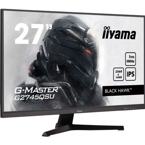 Monitor Iiyama G2745QSU-B2, 68,5 cm (27"), 2560 x 1440 QHD, 16:9, IPS, 300 cd/m2, 1ms, črna