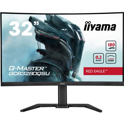 Monitor Iiyama G-Master GCB3280QSU-B2 31,5", QHD, VA, ukrivljen, 180Hz, črna