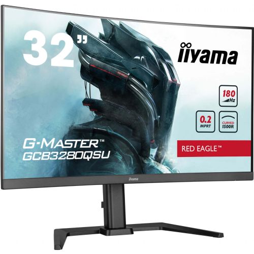 Monitor Iiyama G-Master GCB3280QSU-B2 31,5", QHD, VA, ukrivljen, 180Hz, črna