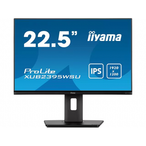 Monitor Iiyama ProLite monitor XUB2395WSU-B5, 57,15 cm (22.5") nastavljiv po višini, IPS, 1920 x 1200, vrtljiva funkcija, HDMI, DisplayPort, USB Hub, črna