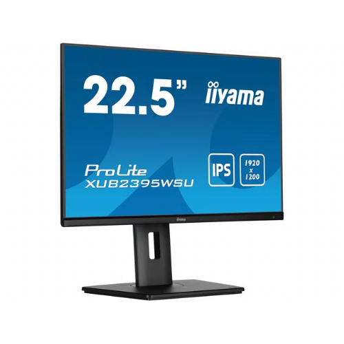 Monitor Iiyama ProLite monitor XUB2395WSU-B5, 57,15 cm (22.5") nastavljiv po višini, IPS, 1920 x 1200, vrtljiva funkcija, HDMI, DisplayPort, USB Hub, črna