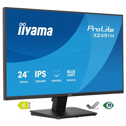 Monitor Iiyama ProLite X2491H-B1 23,8" IPS FullHD 120Hz HDMI črna (mat)