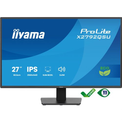 Monitor Iiyama ProLite X2792QSU-B1 27", QHD, IPS, 120 Hz, HDMI/DP/USB