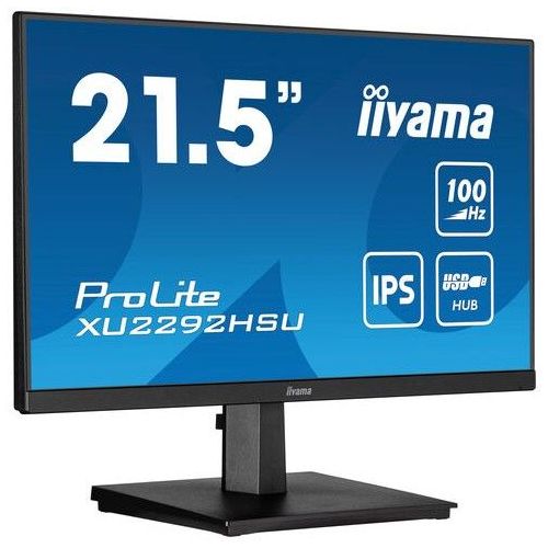 Monitor Iiyama ProLite XU2292HSU-B6 55,9cm (22") 16:9 FHD IPS 0,4ms 100Hz HDMI DP USB zvočnik črna