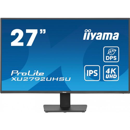 Monitor IIYAMA ProLite XU2792UHSU-B6 68,5cm (27"), 3840 x 2160 (4K UHD), IPS, 350 cd/m2, DP/HDMI/USB zvočnik