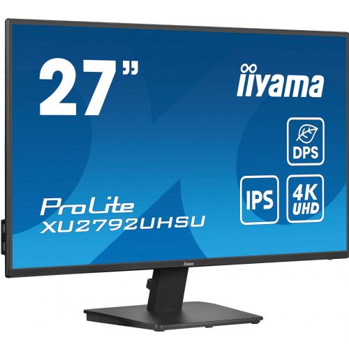 Monitor IIYAMA ProLite XU2792UHSU-B6 68,5cm (27"), 3840 x 2160 (4K UHD), IPS, 350 cd/m2, DP/HDMI/USB zvočnik