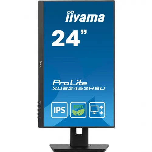 Monitor Iiyama ProLite XUB2463HSU-B1, 60,96cm (24"), 1920x1080FHD,16:9,IPS,250cd/m2,100Hz,3ms,HDMI,DP,USB-A,črna