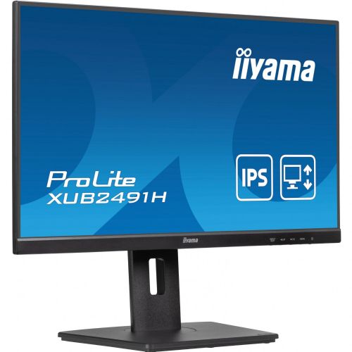 Monitor Iiyama ProLite XUB2491H-B1 60,5 cm (23,8"), FullHD, IPS, Adaptive Sync, ergonomsko stojalo, 100Hz plošča, črna