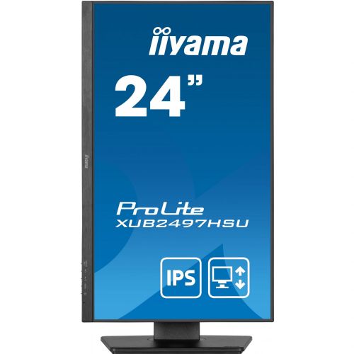 Monitor iiyama ProLite XUB2497HSU-B2 60,5 cm (23,8"), 1920x1080 (FHD), IPS, 300 cd/m2, 16:9 1ms 100Hz USB-Hub HDMI DP zvočnik Pivot, črna