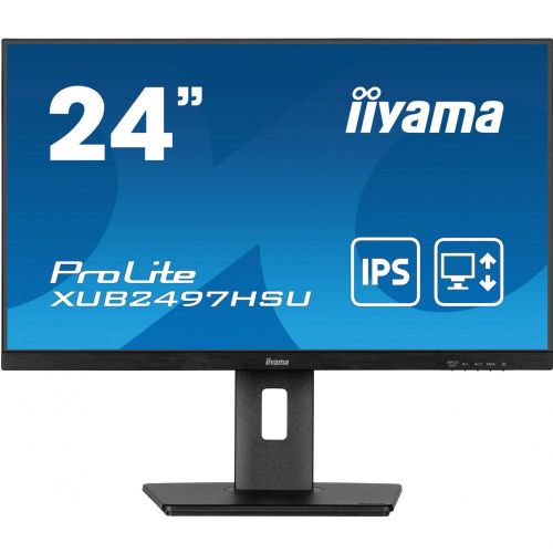 Monitor iiyama ProLite XUB2497HSU-B2 60,5 cm (23,8"), 1920x1080 (FHD), IPS, 300 cd/m2, 16:9 1ms 100Hz USB-Hub HDMI DP zvočnik Pivot, črna