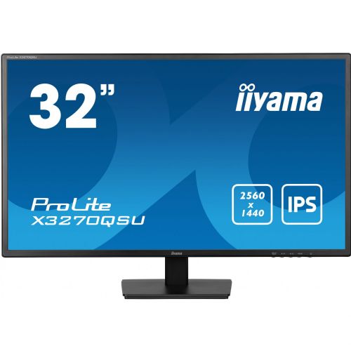 Monitor Iiyama X3270QSU-B1, 80cm (31,5") 2560 x 1440, 16:9, IPS, 250 cd/m2, 100 Hz, 3ms, črna