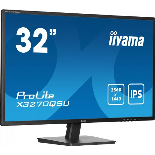 Monitor Iiyama X3270QSU-B1, 80cm (31,5") 2560 x 1440, 16:9, IPS, 250 cd/m2, 100 Hz, 3ms, črna