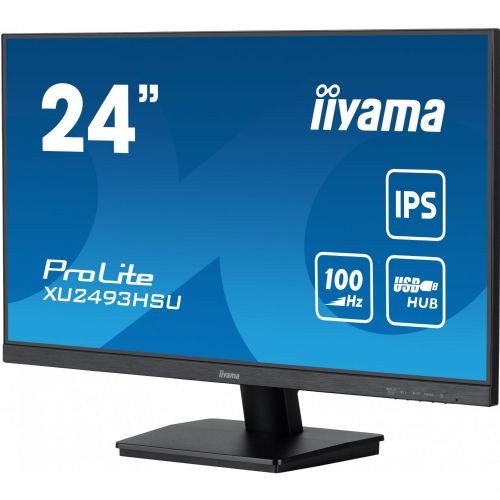 Monitor Iiyama XU2493HSU-B7, 60,5 cm (23,8"), 1920 x 1080 FHD, 16:9, IPS, 300 cd/m2,1 ms, crni