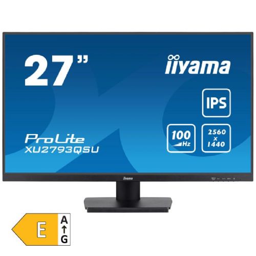 Monitor Iiyama XU2793QSU-B7 68,6 cm (27"), 2560 x 1440 (QHD), 16:9 HDMI+DP+2xUSB IPS, 100 hz, črna