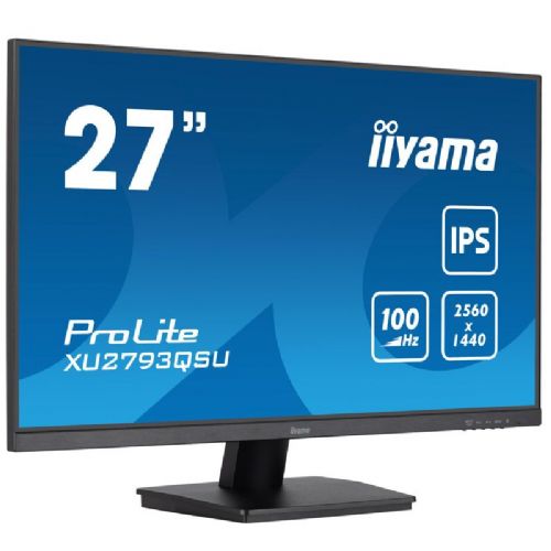 Monitor Iiyama XU2793QSU-B7 68,6 cm (27"), 2560 x 1440 (QHD), 16:9 HDMI+DP+2xUSB IPS, 100 hz, črna