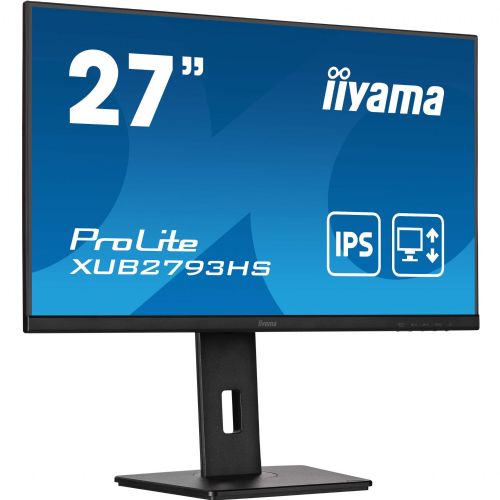 Monitor Iiyama XUB2793HS-B7, 68,6 cm (27"), 1920 x 1080 (FHD), IPS, 300 cd/m2, 1 ms, 100 Hz, HDMI, črna
