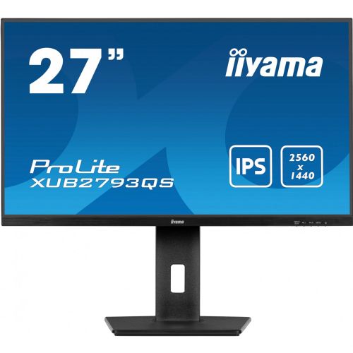 Monitor Iiyama XUB2793QS-B7, 68,5 cm (27"), 2560 x 1440, 16:9, IPS, 300 cd/m2,1 ms, črna