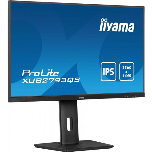 Monitor Iiyama XUB2793QS-B7, 68,5 cm (27"), 2560 x 1440, 16:9, IPS, 300 cd/m2,1 ms, črna