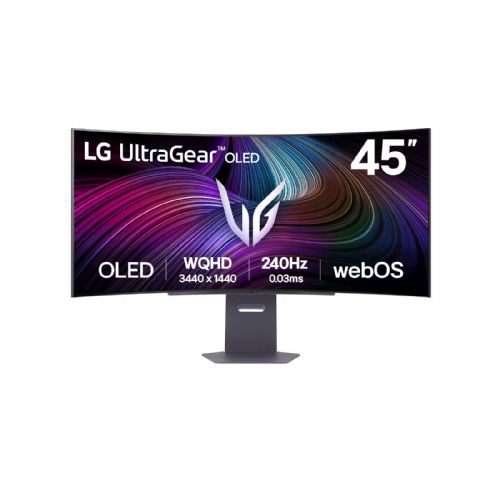 Monitor LG 45GX90SA-B UltraGear 113 cm (44,5"), 3440x1440 (UWQHD), OLED, HDMI, DP, USB, 240Hz 45GX90SA-B.AEU