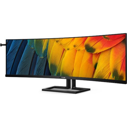 Philips 45B1U6900C/00 monitor, 113 cm (45"), 32:9, VA, 450 cd/m2, 75 Hz, 4 ms, zakrivljeni, DQHD, crni