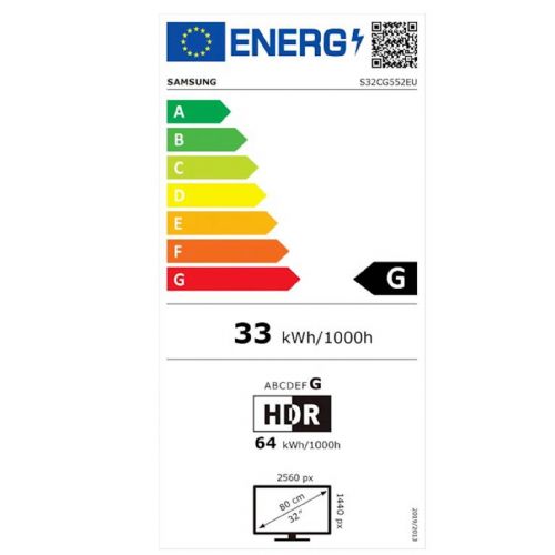Monitor Samsung G55C Odyssey G5, 32'', VA, 16:9, 2560x1440, HDMI, DP LS32CG552EUXEN