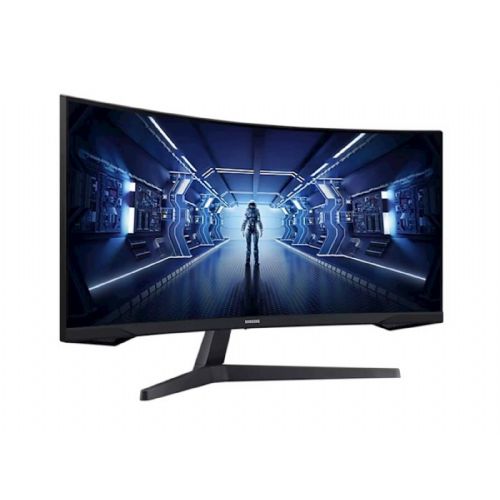 Monitor Samsung Odyssey G5 (G55T), 86,36 cm (34"), VA, ukrivljen, 21 : 9, 3440 x 1440, HDMI, DP (LC34G55TWWPXEN)