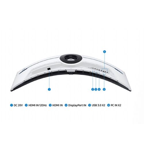 Monitor Samsung Odyssey Neo G95NC, 144,7 cm (57), VA, CURVED, 32:9, 7680x2160, DP, 3x HDMI LS57CG952NUXEN AV