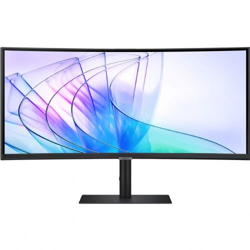 Monitor Samsung ViewFinity S65VC S34C652VAU, 86cm (34"), UWQHD, VA, 21:9, 350 cd/m2, 100Hz, 5ms, HDMI, USB-C (90W), DP, ukrivljen, kamera, črna