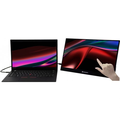 Monitor Verbatim PMT-15-4K 15,6" IPS UltraHD/4K zaslon na dotik HDR črn