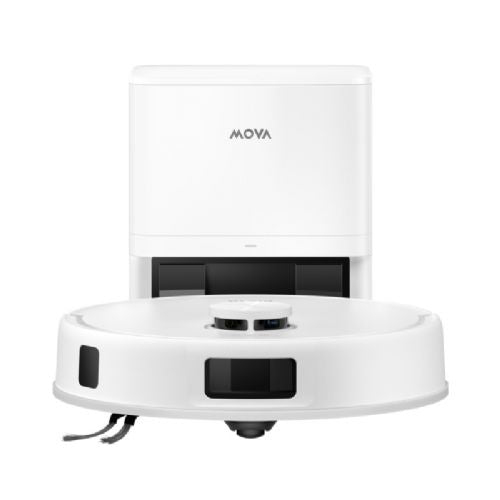 Robotski sesalnik MOVA E20 Pro Plus, 13000 Pa, mokro brisanje, samodejno praznjenje, bele barve