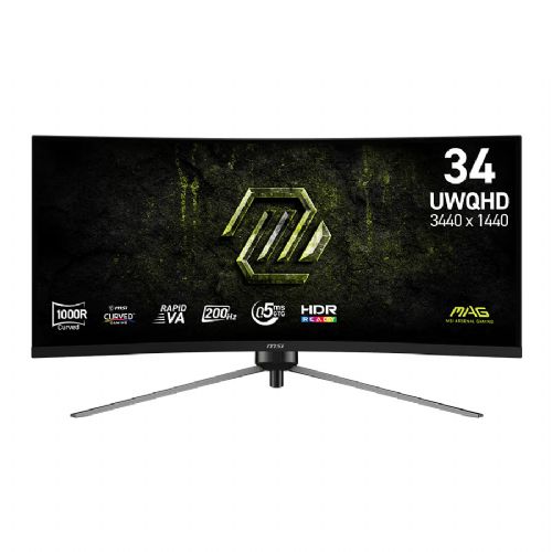 Monitor MSI MAG 345CQRF E20 34", ukrivljen, UWQHD 3440x1440, 200Hz, VA, HDMI/DP