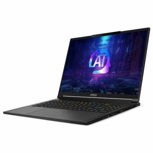 Prenosnik MSI Stealth A16 AI+ A3XWHG-044R AI 9 HX 370 RTX 5070 Ti 32GB DDR5 2TBSSD/DE/W11H črna