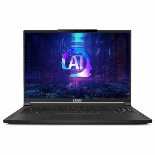 Prenosnik MSI Stealth A16 AI+ A3XWIG-043 (črna. AMD Ryzen AI 9 HX 370. NVIDIA GeForce RTX 5080. 32 GB LPDDR5X. 2 TB (2 TB SSD)/DE/ Windows 11 Home 64-bit)
