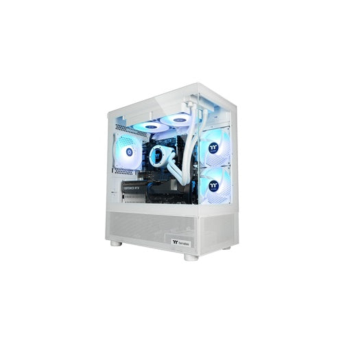 Namizni računalnik Thermaltake FTW V170A 5070 Elite Snow (AMD Ryzen 7 7800X3D, 32GB DDR5, 1TB SSD, RTX 5070 12GB, Windows 11 Home, bel/prozoren)