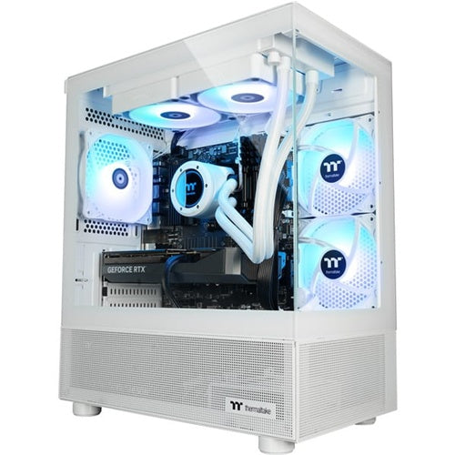 Namizni računalnik Thermaltake FTW V170A 5070 Elite Snow (AMD Ryzen 7 7800X3D, 32GB DDR5, 1TB SSD, RTX 5070 12GB, Windows 11 Home, bel/prozoren)