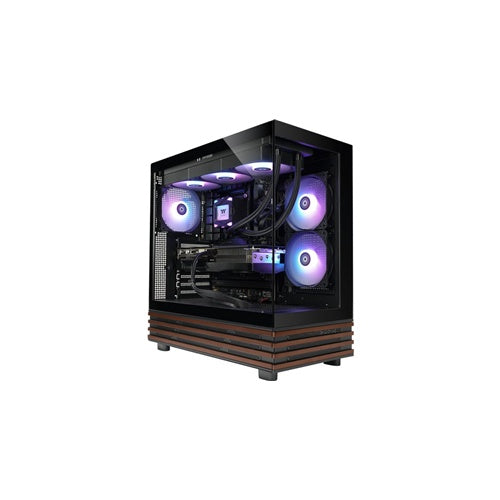Namizni računalnik Thermaltake FTW V270WS AMD Ryzen 5 8400F, 32GB DDR5, Radeon RX 9060XT 16GB, 1TB M.2 SSD, Windows 11 Pro, črna/lesena