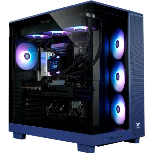 Namizni računalnik Thermaltake FTW V380XL AMD Ryzen 7 7800X3D, 32GB DDR5, Radeon RX 9070XT 16GB, 1TB M.2 SSD, Windows 11 Pro (vijolična/prozorna)