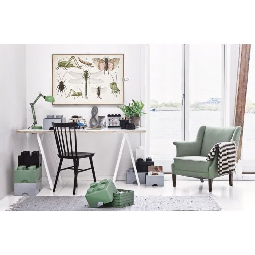 Kutija za pohranu LEGO 8 kocki za gradnju, pješčano zelena (40041747)