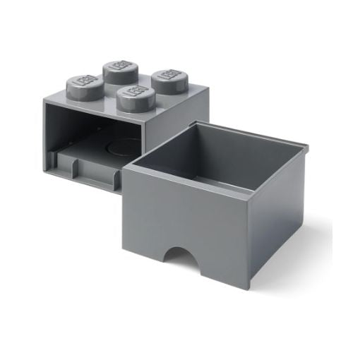 Lego®: Škatla za shranjevanje z gradnikom 4 - temno siva (40051754)
