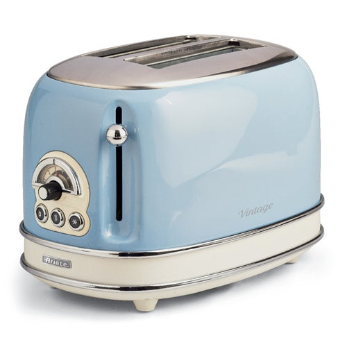 Opekač kruha Ariete Vintage 155, 810W, za 2 rezini toasta, modra