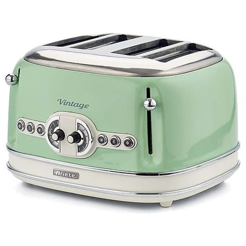 Opekač kruha Ariete Vintage 156, 1600W, za 4 rezine toasta, zelena