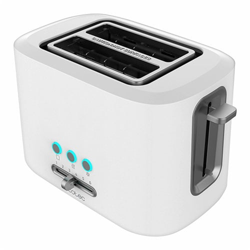 Opekač kruha Cecotec Toast&Taste 9000 Double White (bel, 980 W, za 2 rezini toasta)