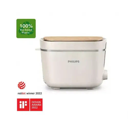 Opekač kruha Philips Eco Conscious Edition HD2640/10, za 2 rezini toasta, 830 W, bela