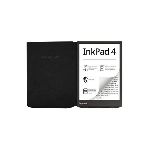 Ovitek PocketBook za InkPad Color 3 in InkPad 4, črne barve HN-FP-PU-743G-RB-WW