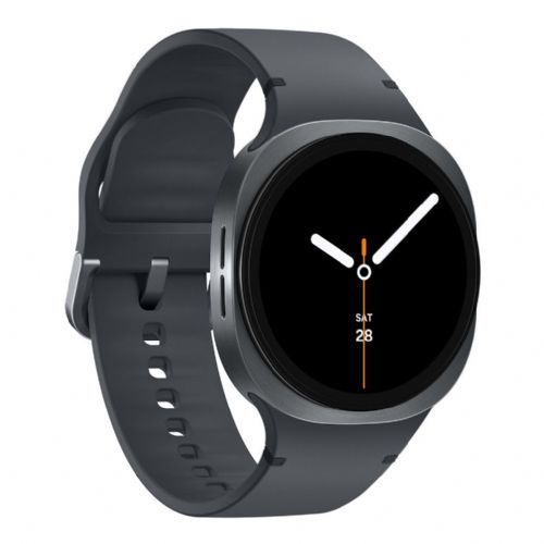 Pametna ura Samsung Galaxy Watch8 LTE 40 mm temno siva, športni pašček M/L, sAMOLED zaslon, 32 GB, GPS