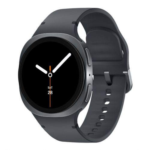 Pametna ura Samsung Galaxy Watch8 LTE 40 mm temno siva, športni pašček M/L, sAMOLED zaslon, 32 GB, GPS