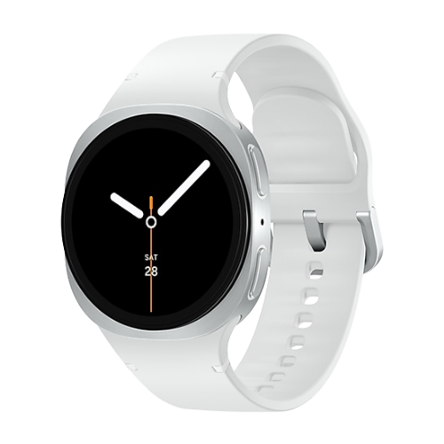 Pametna ura Samsung Galaxy Watch8 (srebrna, 40 mm, športni pašček S/M) 5100149786
